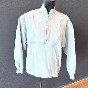 YoungLA Light Green Half-Zip Sweatshirt